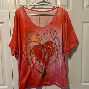 Colorful printed tee